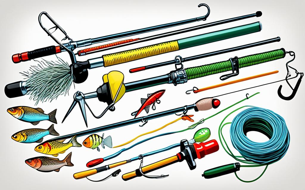 fishing tackle rigging for bobber fishing