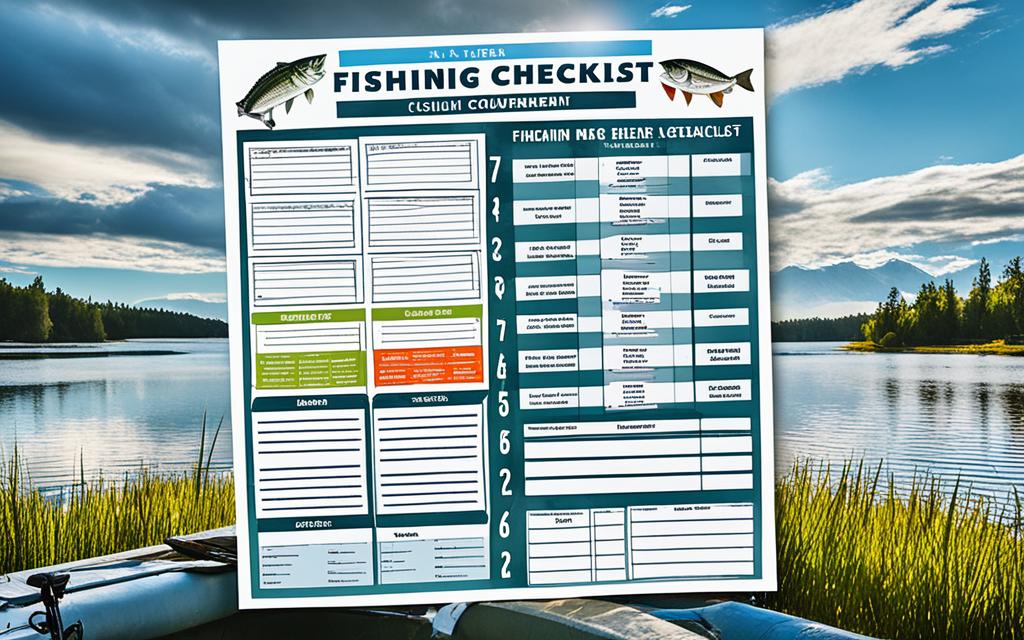 fishing tournament checklist